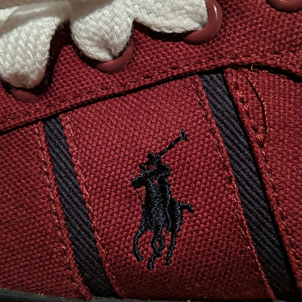 New men's Polo Ralph Lauren red shoes size 9.5